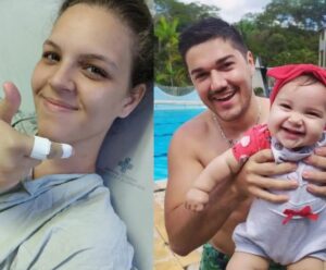 Jovem que perdeu marido e bebê em acidente está bem, diz família Jovem que perdeu marido e filha