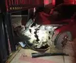 Bêbado e com carro roubado em Cachoeiro, homem tenta fugir da PRF e sofre acidente