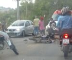 Batida entre motos deixa feridos na ‘Rodovia do Valão’ em Cachoeiro