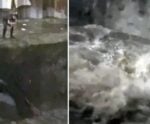 Passista da Mangueira é levado por enxurrada, cai em rio e desaparece durante tempestade