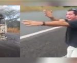 Caminhoneiro de Piúma pede por milagre ao ver veículo em chamas e minutos depois começa a chover