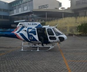 PC e PM deflagram operação contra tráfico de drogas e homicídios no ES helicóptero