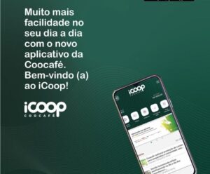 Foto de divulgação do APP, mostra um celular com a imagerm do aplicativo.