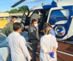 Com eclâmpsia, mulher grávida é resgatada por militares de helicóptero no ES