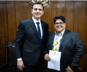Vereador trata pautas do Sul do ES com presidente do Senado