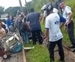 Motociclista fica ferido após acidente envolvendo caminhão em Guaçuí