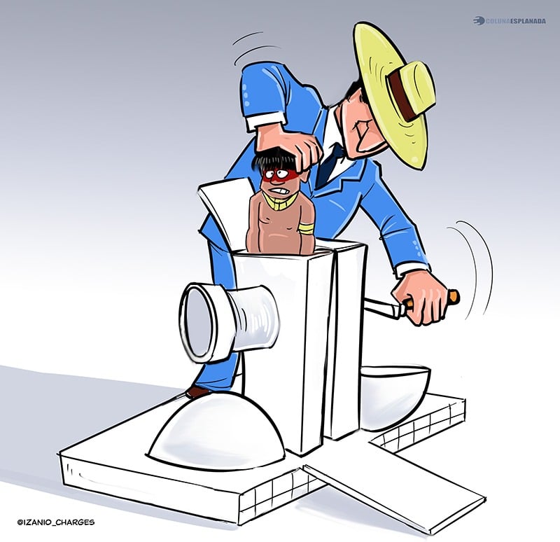 Charge: Izânio Façanha Charge: Izânio Façanha