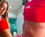 Key Alves mostra tatuagem em homenagem ao México e internautas apontam: “bandeira da Itália”