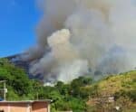 VÍDEO | Incêndio atinge o Morro das Andorinhas, em Cachoeiro