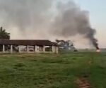 Helicóptero cai em fazenda no interior e deixa dois mortos