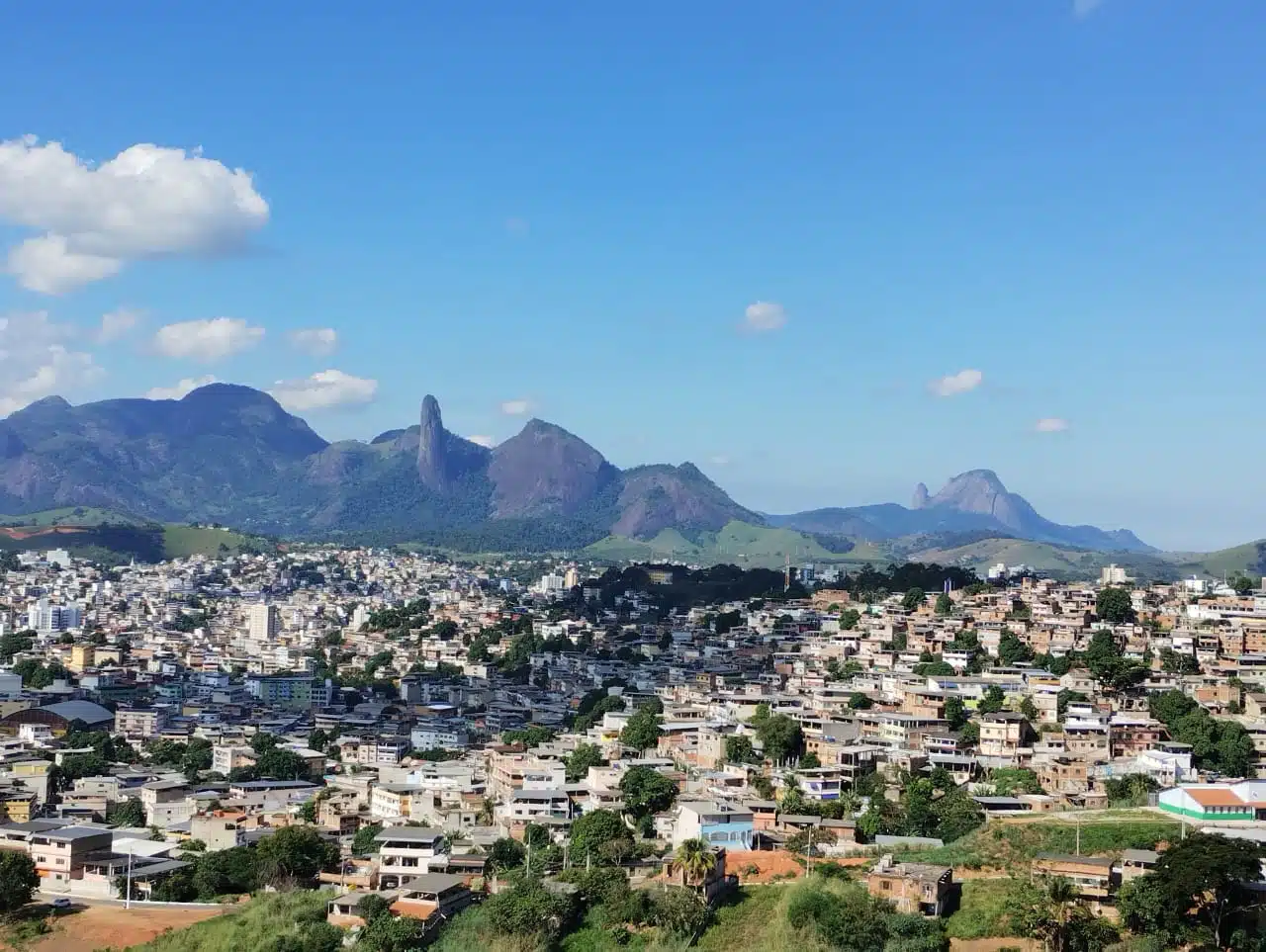 vista da cidade de Cachoeiro de Itapemirim