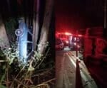 Acidente entre carro e caminhão deixa seis pessoas feridas em Vargem Alta