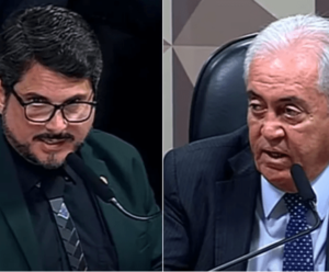 Do Val é duramente repreendido ao tentar causar confusão em CPMI Senadores Marcos Do Val e Otto Alencar