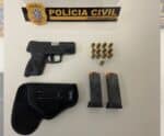 Polícia apreende arma comprada com dinheiro roubado de fazenda no ES