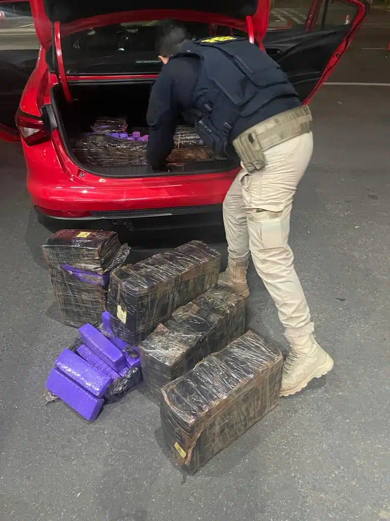 PRF apreende mais de 300 quilos de maconha na BR 101 no Espírito Santo