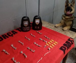PM apreende drogas escondidas dentro de matagal em Mimoso do Sul Mimoso do Sul