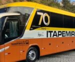 Itapemirim ganha ônibus com pintura retrô para comemorar os 70 anos