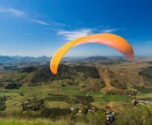 vista aérea de parapente