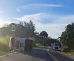 Motorista fica gravemente ferido após acidente na BR 101 em Mimoso