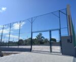 Obras do campo de futebol de areia em Nova Anchieta estão na reta final