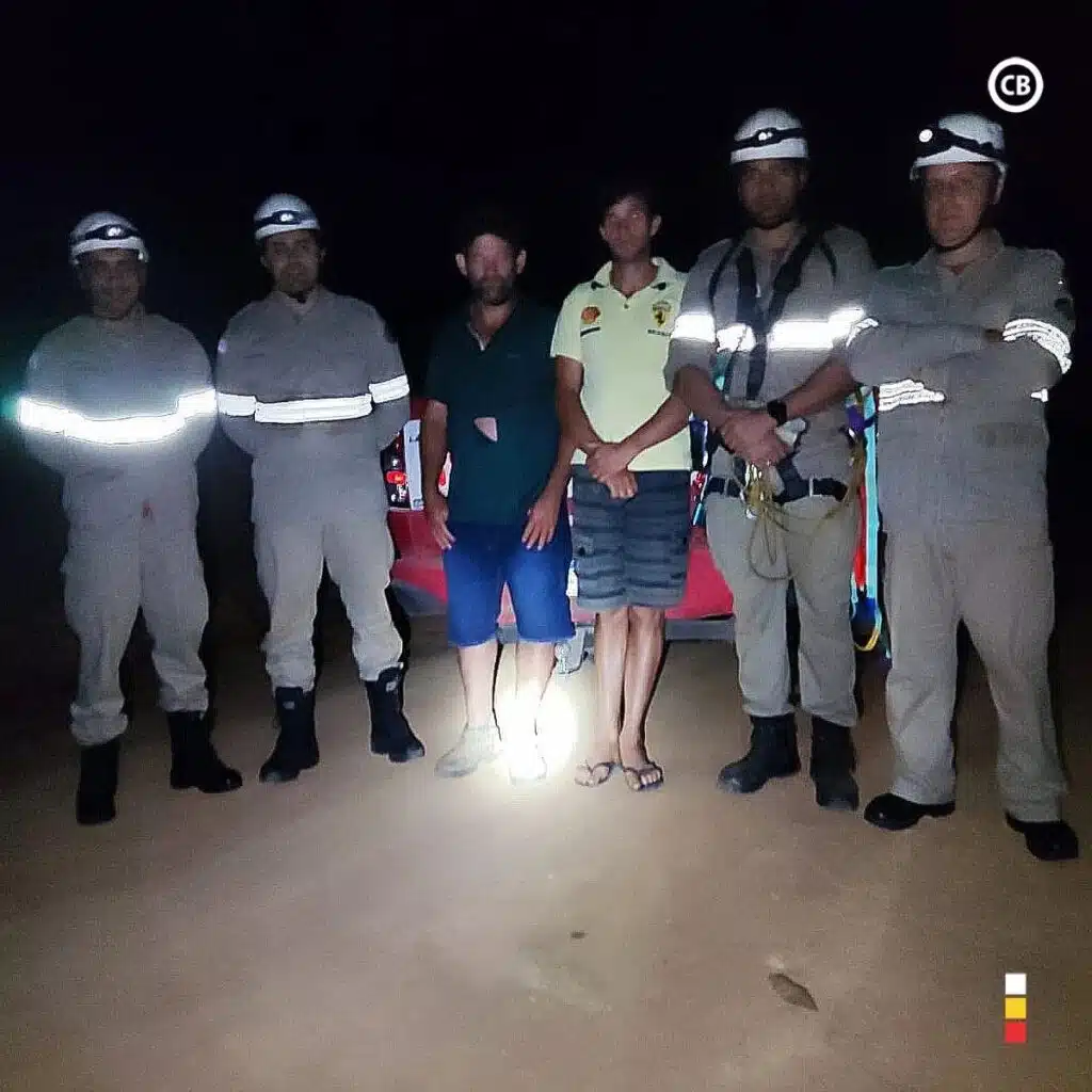 Homens ficam presos a 120 metros de altura ao tentar salvar cão em Irupi