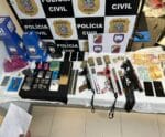 PC e PM detêm suspeitos e apreendem submetralhadoras e munições no ES