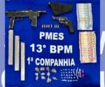 Homem é preso com submetralhadora e drogas pela Polícia Militar no ES