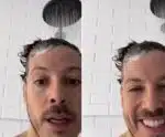 Ensaboado, Fabio Porchat reclama de problema em chuveiro de sua nova casa