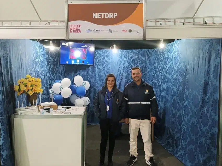 Foto mostra estande da Feira Coffee, Wine & Beer em Pedra Menina