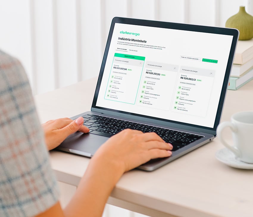 Marketplace da Clarke é ágil em conectar empresas a fornecedores de energia (Divulgação) Marketplace da Clarke é ágil em conectar empresas a fornecedores de energia (Divulgação)