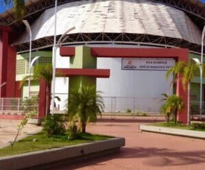 Anchieta vai sediar a 2ª Olimpíada Intermunicipal da Melhor Idade Visão da entrada da Vila Olimpíada em Anchieta