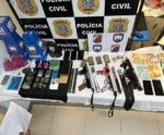 PC e PM apreendem drogas, submetralhadoras e munições no ES