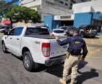 Caminhonete roubada no RJ é recuperada no ES