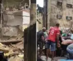 Prédio desaba no Grande Recife e bombeiros realizam buscas