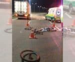 Ciclista morre após ser atingida por caminhão na BR 101 em Iconha