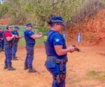 Agentes da Guarda Municipal treinam tiro em curso anual de qualificação
