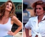 Cindy Crawford recria icônico comercial 31 anos depois