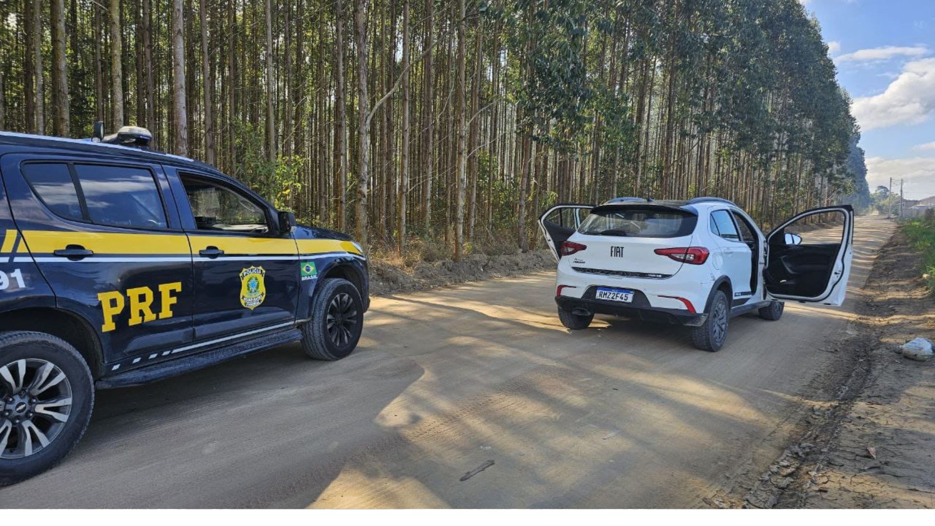 Carro apreendido em Blitz