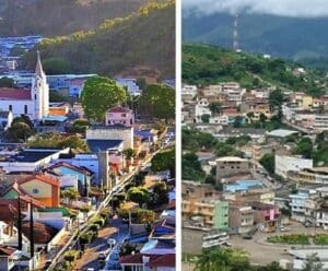 Guaçuí e Iúna são nota “E” em informação contábil e fiscal Foto mostra imagem do alto das cidades de Guaçuí e Iúna que tiveram no E no ranking da qualidade da informação contábil e fiscal