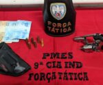 Polícia Militar apreende arma e droga em Marataízes