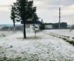 Chuva de granizo deixa camada de gelo de até 10 cm Santa Catarina