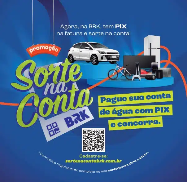 I sorteio da Promoção Sorte na Conta BRK