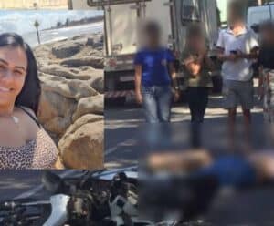 Morre mulher vítima de acidente em avenida de Cachoeiro Raylaly Souza Diniz - acidente Linha Vermelha