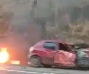 VÍDEO | Homem morre após acidente de carro na BR 262