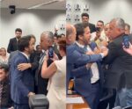 Vídeo: Evair Melo se envolve em confusão com André Janones na Câmara