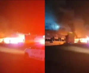 Incêndio atinge estrutura de alimentação do The Town na madrugada