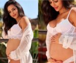 Bruna Biancardi mostra barrigão em fase final de gravidez