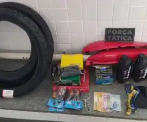 furto em loja de motos Marataízes