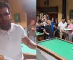 Gusttavo Lima aparece em bar para jogar sinuca e surpreende dono do local