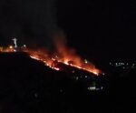 VÍDEO | Incêndio atinge área do Morro do Cristo Redentor em Guaçuí